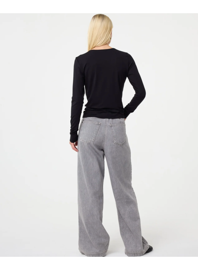 Zoe Top Black Knit-ted