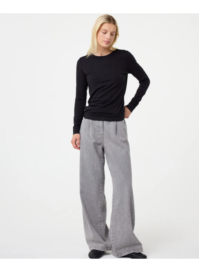 Zoe Top Black Knit-ted