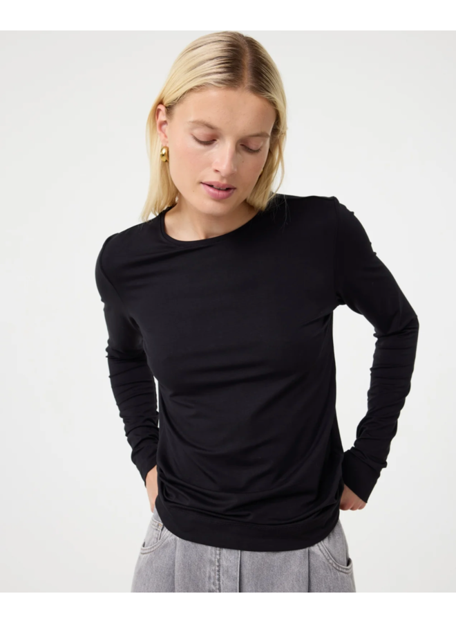 Zoe Top Black Knit-ted
