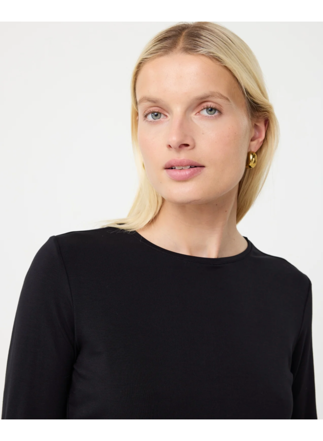 Zoe Top Black Knit-ted