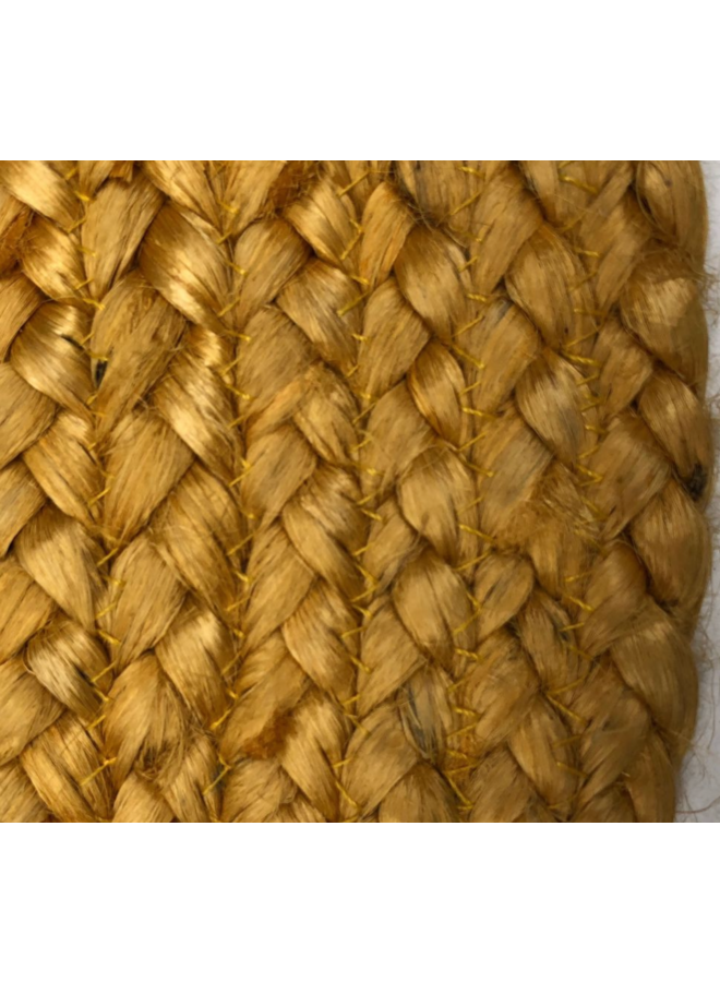 Jute vloerkleed oker  120 cm