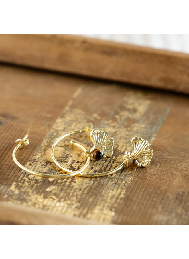 Solidarity Tiger Eye Earrings GP A Beautiful Story
