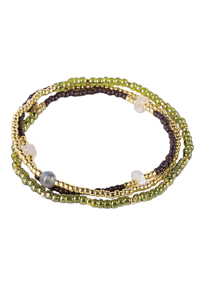 Balanced Rose Quartz Labradorite Bracelet GC A Beautiful Story