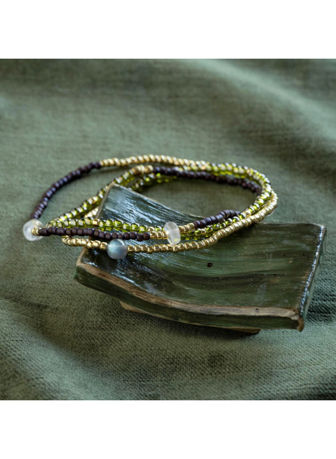 Balanced Rose Quartz Labradorite Bracelet GC A Beautiful Story