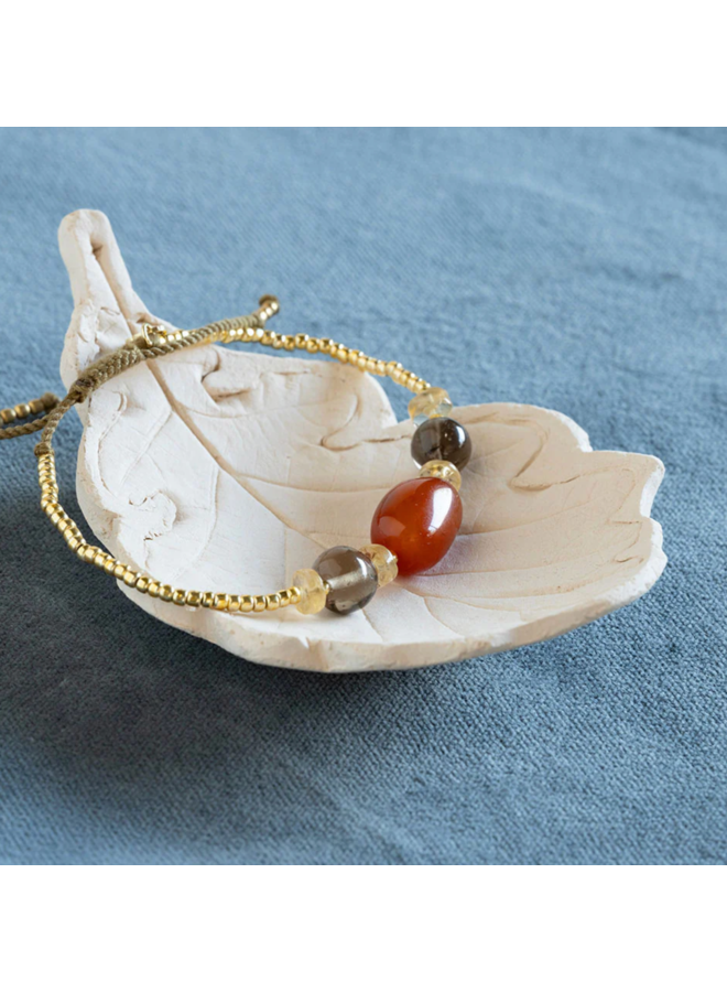 Excited Carnelian Smokey Quartz Citrine Bracelet A Beautiful Story