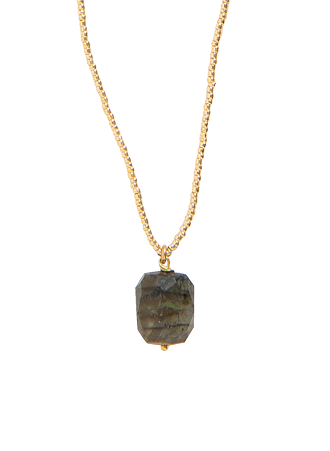 Calm Labradorite Necklace GC A Beautiful Story
