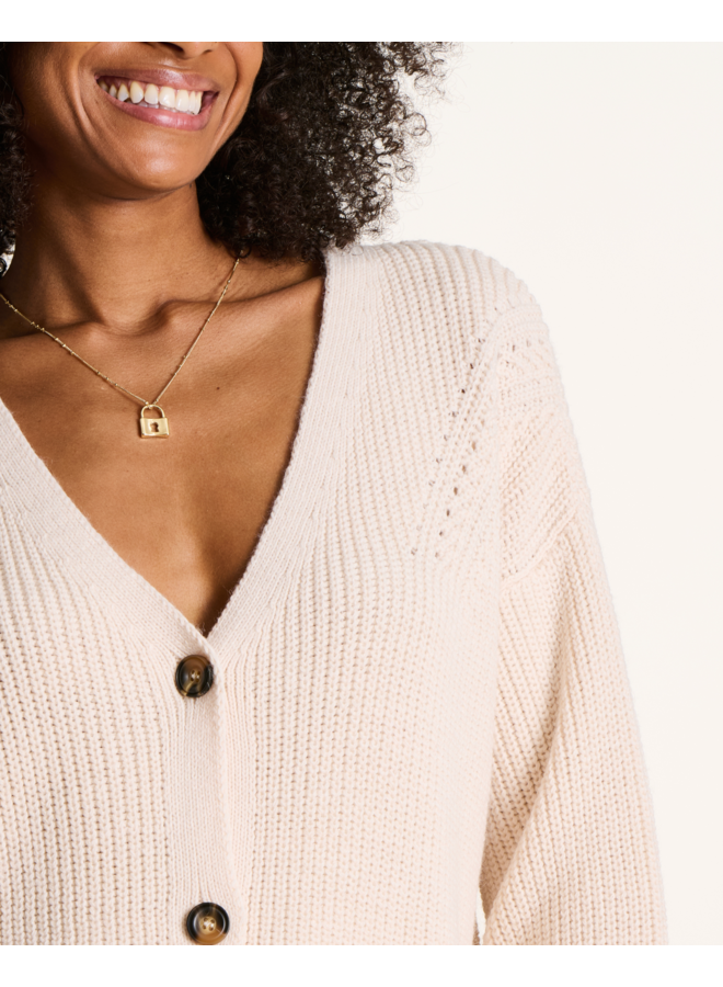 Ezastel Cardigan Ecru La Fee Maraboutee