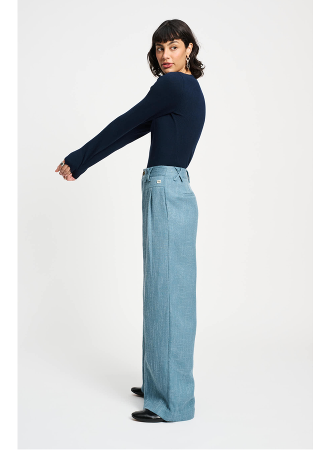 PANTS Bouclé Dawn Blue Pom Amsterdam