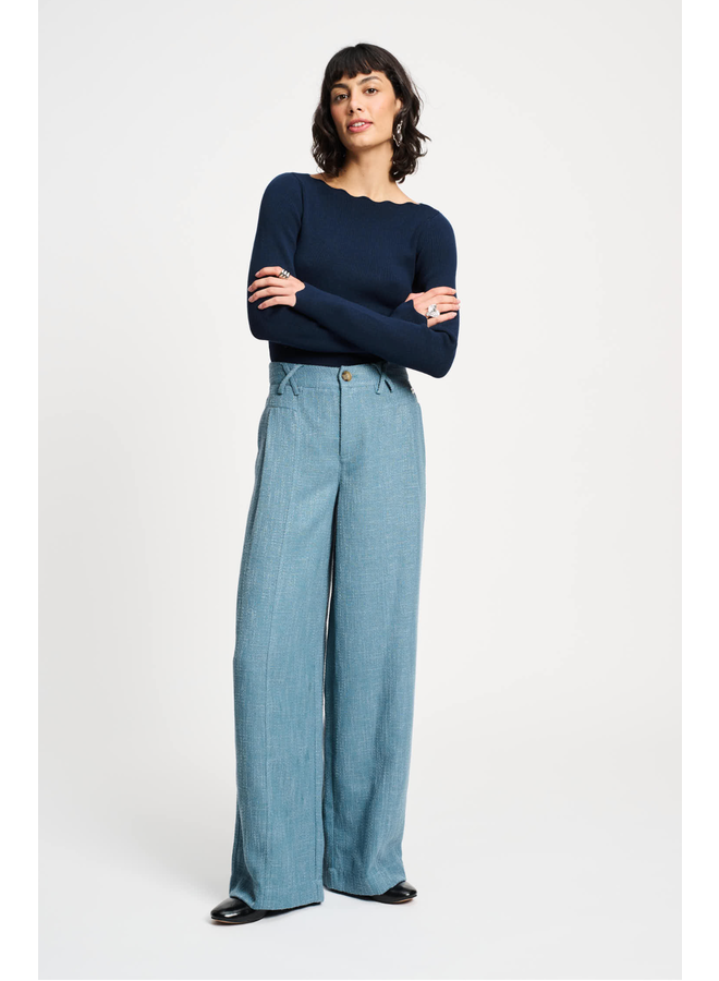 PANTS Bouclé Dawn Blue Pom Amsterdam