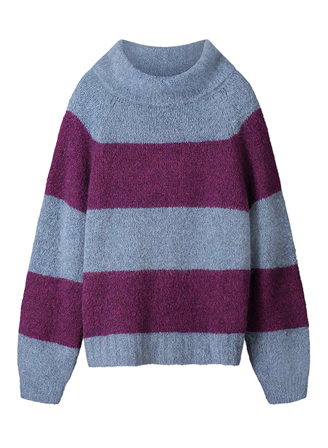 PULLOVER Plum Stripes Pom Amsterdam