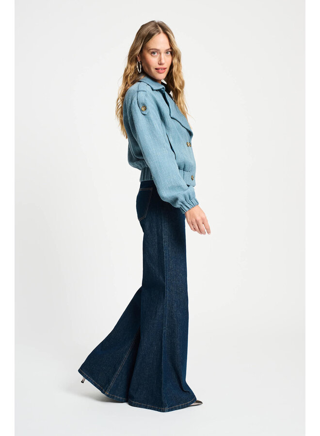 Jacket Boucle Dawn Blue Pom Amsterdam