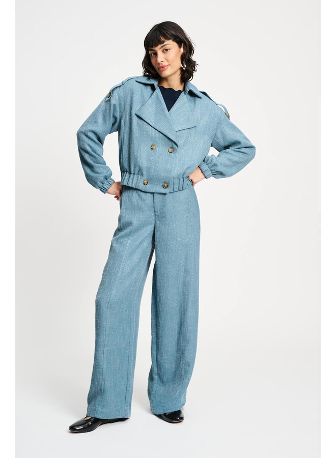 Jacket Boucle Dawn Blue Pom Amsterdam