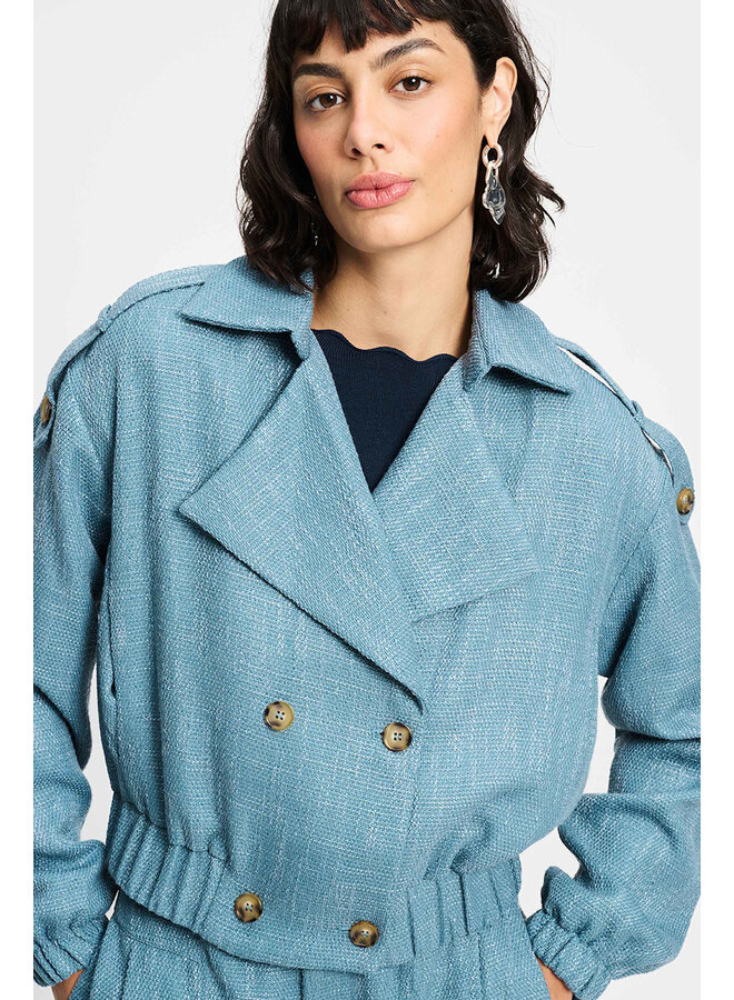 Jacket Boucle Dawn Blue Pom Amsterdam