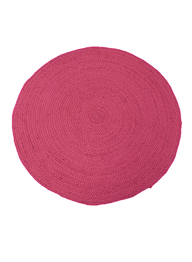 Vloerkleed Jute gevlochten rond ø 120cm Marsala