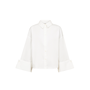 HinaCC Wide Cuff Shirt White Co'Couture