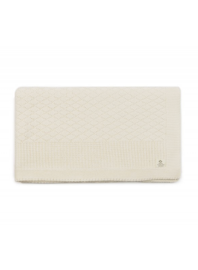 Ecru diamond baby blanket  Micu Micu