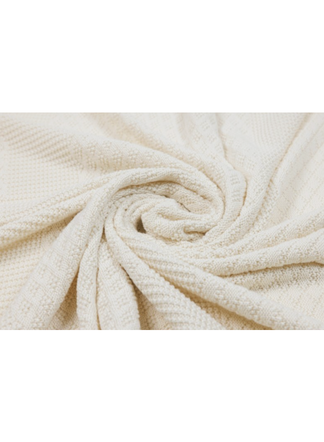 Ecru diamond baby blanket  Micu Micu