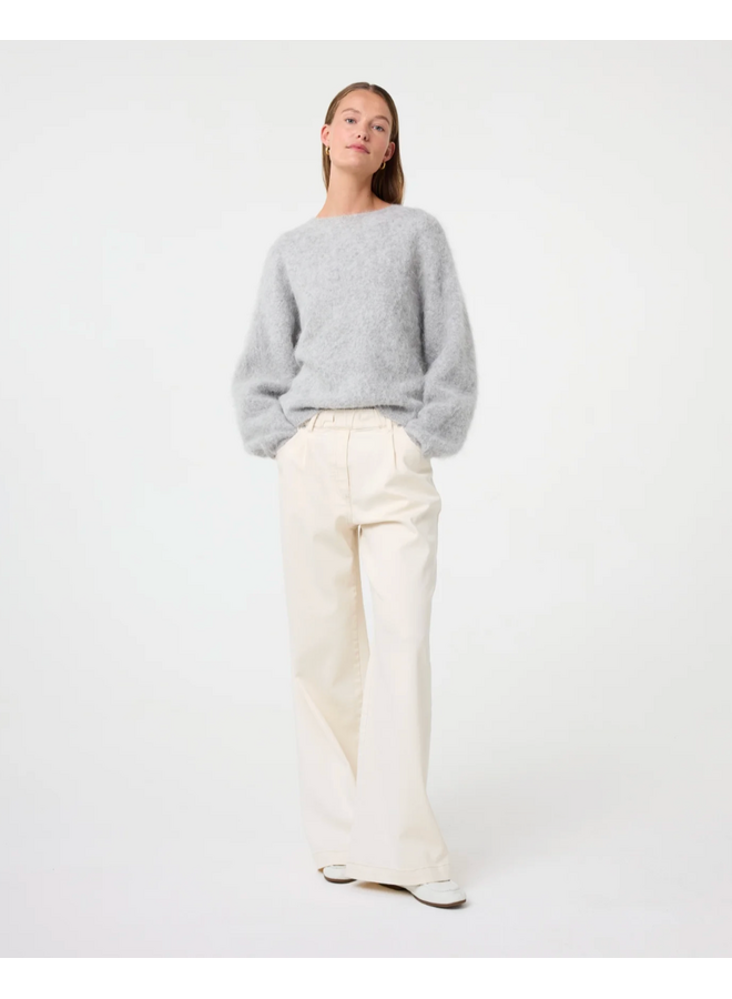 Knit-Ted Amalia Pullover Light Grey