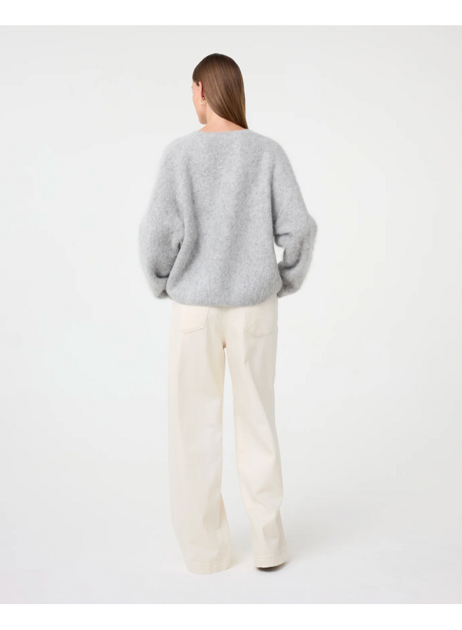 Knit-Ted Amalia Pullover Light Grey
