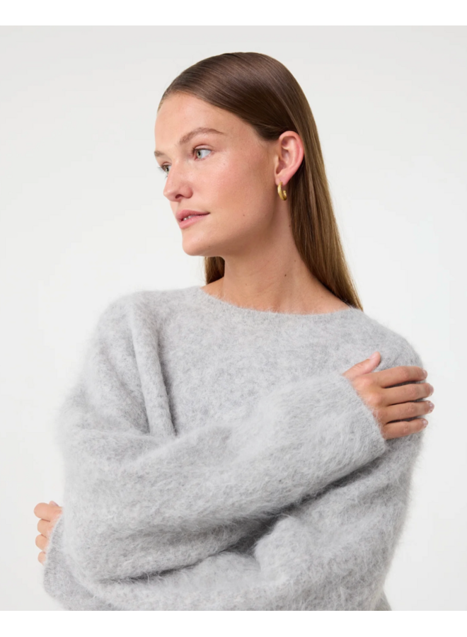 Knit-Ted Amalia Pullover Light Grey