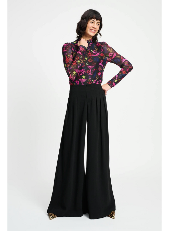 PANTS Wide leg Noir Pom Amsterdam