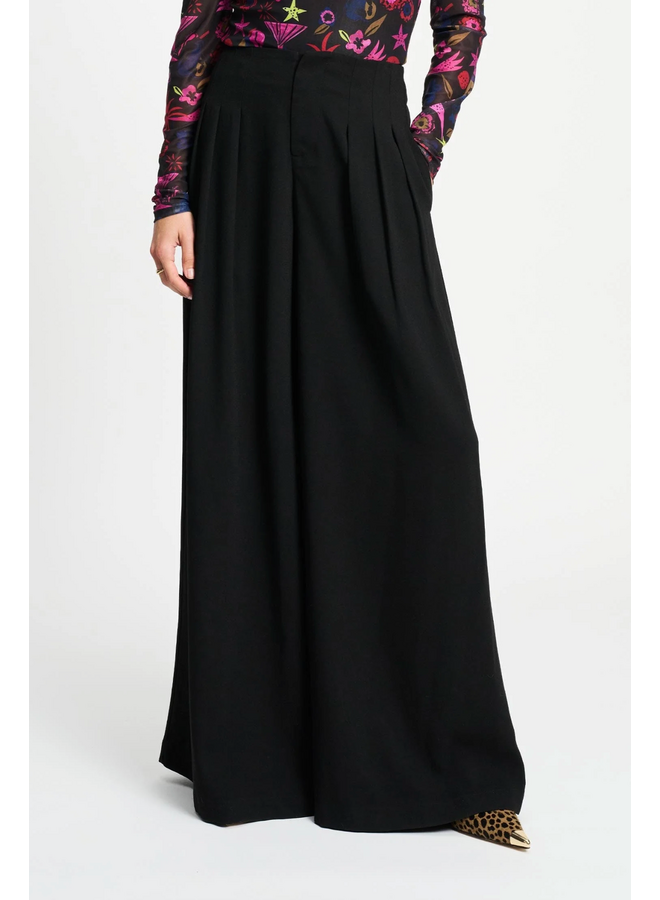 PANTS Wide leg Noir Pom Amsterdam