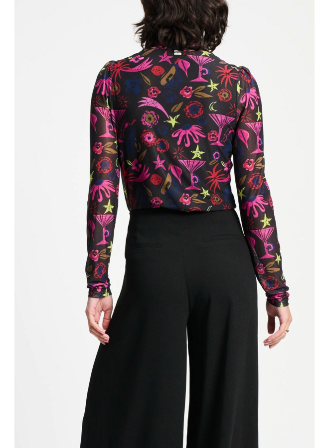 PANTS Wide leg Noir Pom Amsterdam
