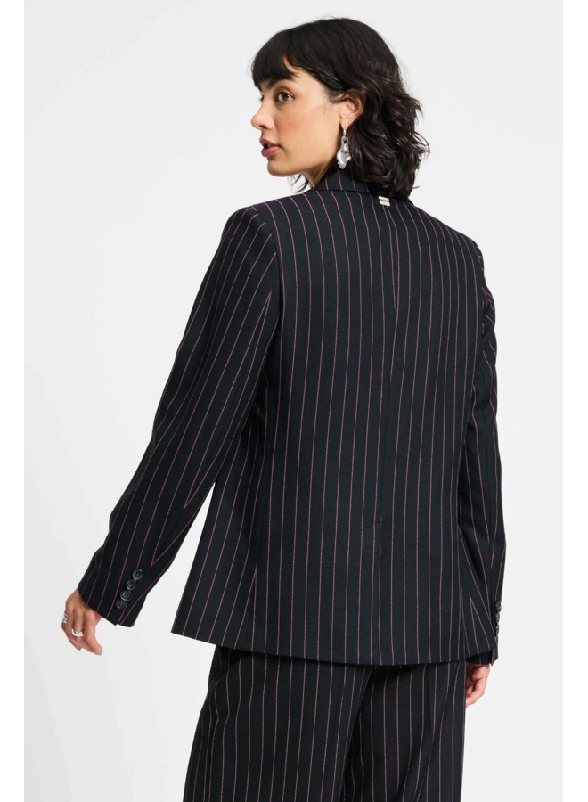 BLAZER Noir Striped Pom Amsterdam