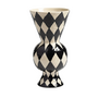 Vase rhombic black & Klevering