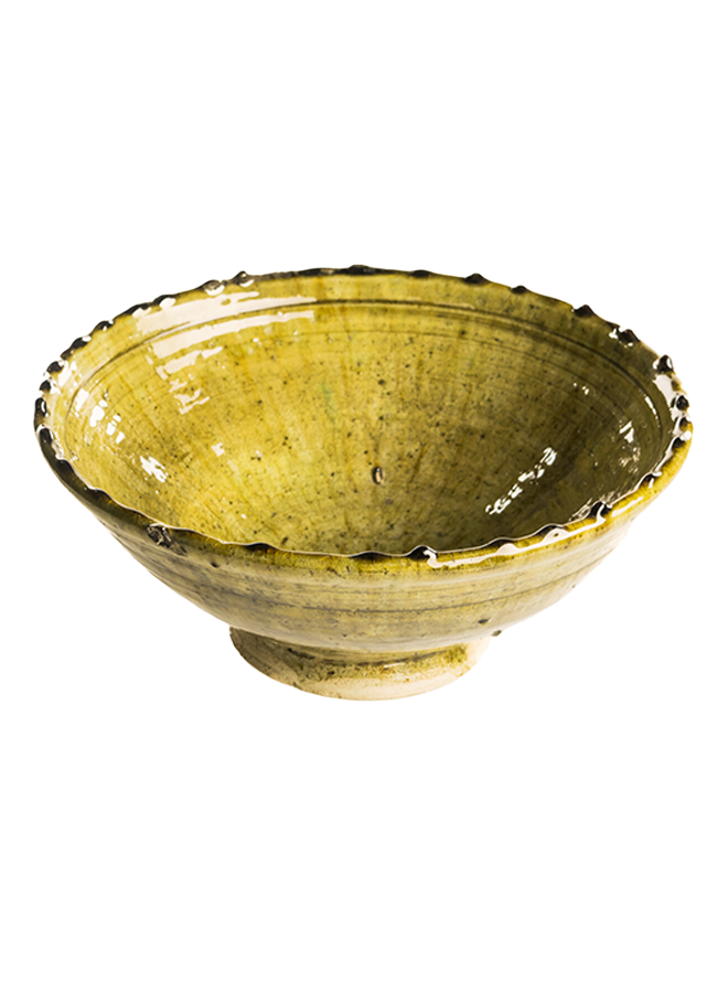 Tamegroute saladbowl 30 cm, mustard