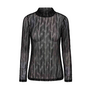 BarbCC Turtleneck Blouse Black Co'Couture