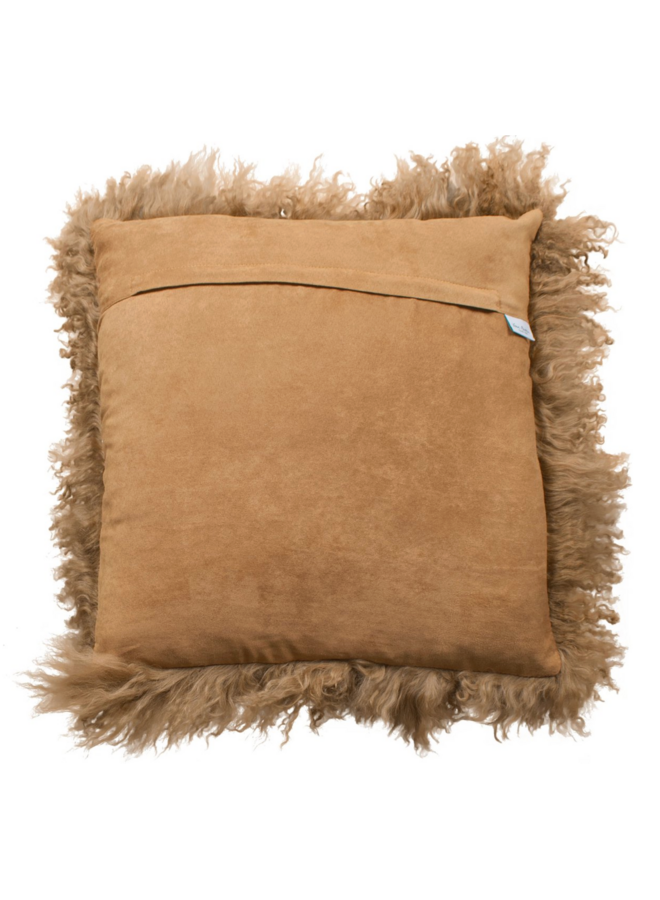 Tibet kussen caramel 45 x 45 cm.