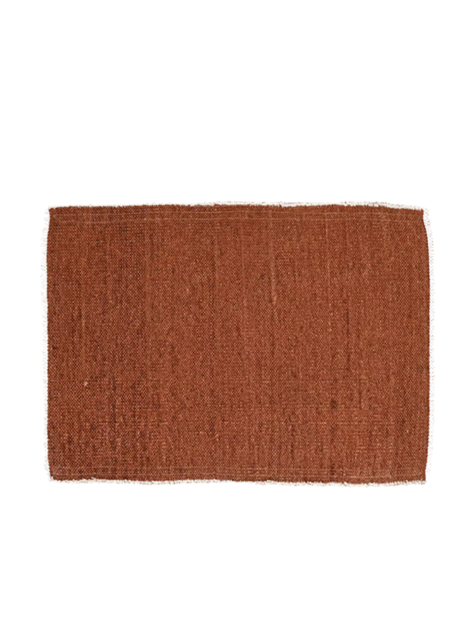 Frivole placemat katoen brique Pomax