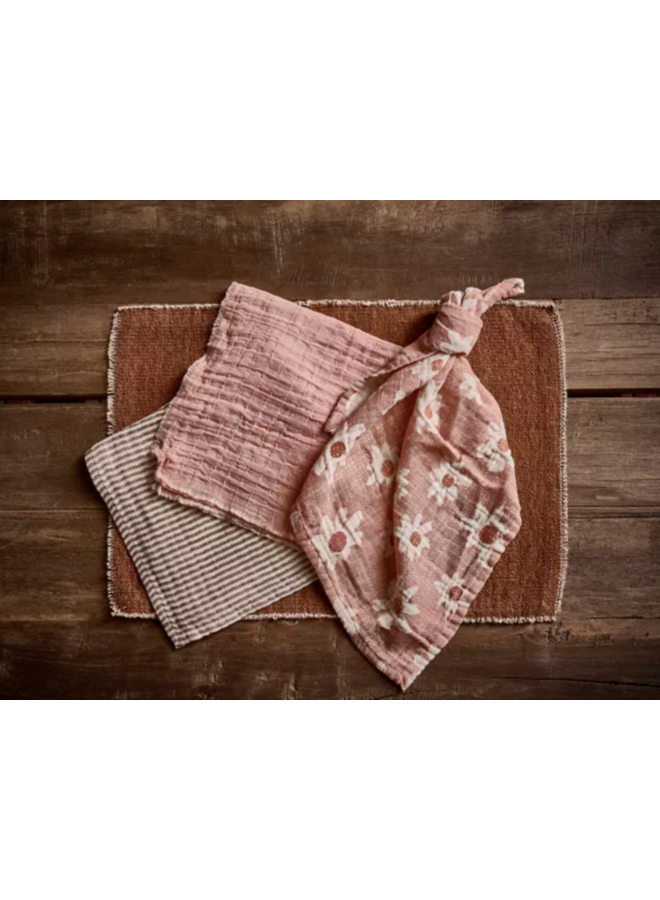 Frivole placemat katoen brique Pomax