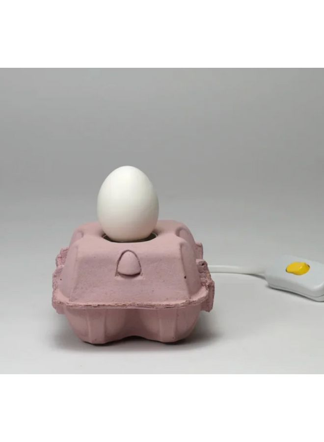 Egg lamp base rose, incl. egglamp