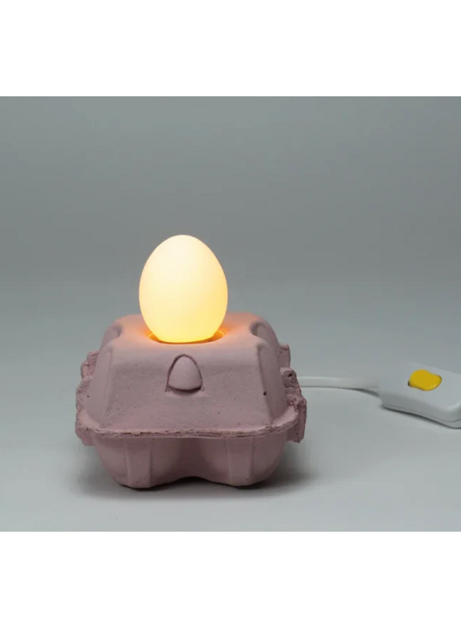Egg lamp base rose, incl. egglamp