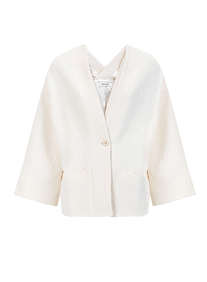 Fame Jacket Ivory Knit-ted