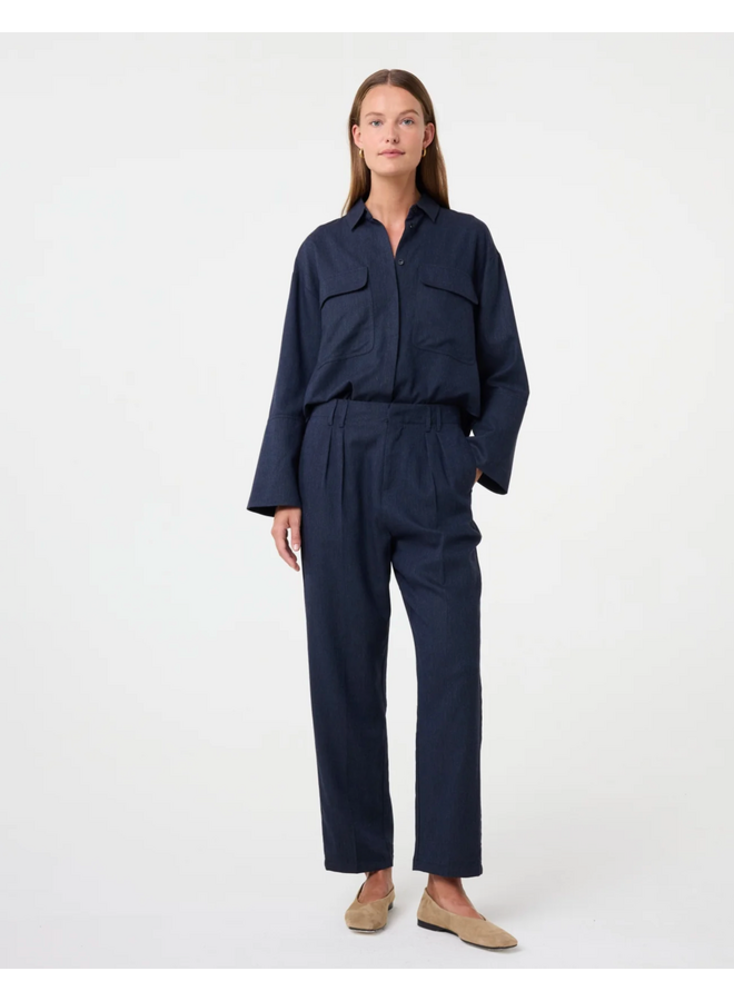 Henny Pants Night Blue Knit-Ted