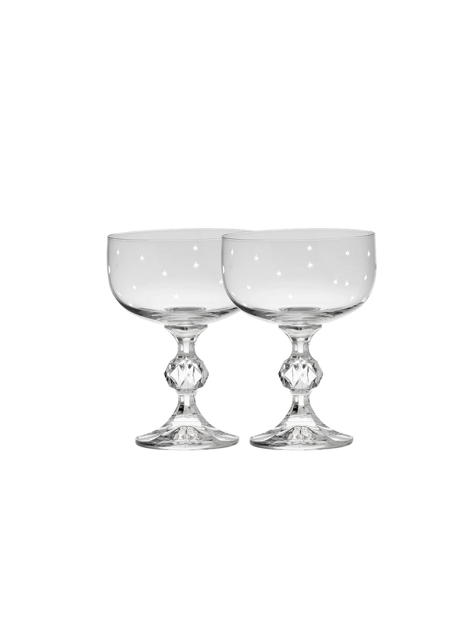 Starry Eve Cocktail Glass Set of 2 Anna+Nina