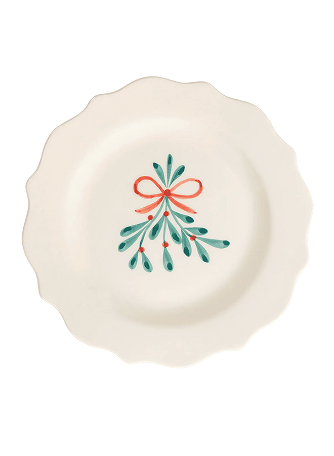 Mistletoe Breakfast Plate Anna+Nina