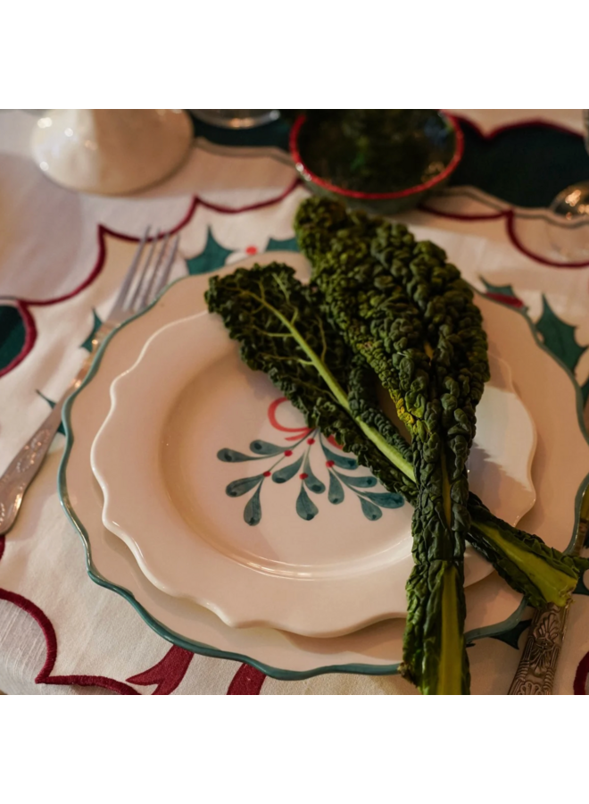 Mistletoe Breakfast Plate Anna+Nina