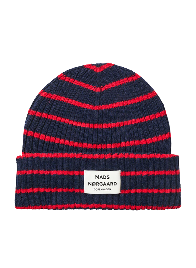 Yota Anju Stripe Beanie Parisian Night/ High Risk Mads Norgaard