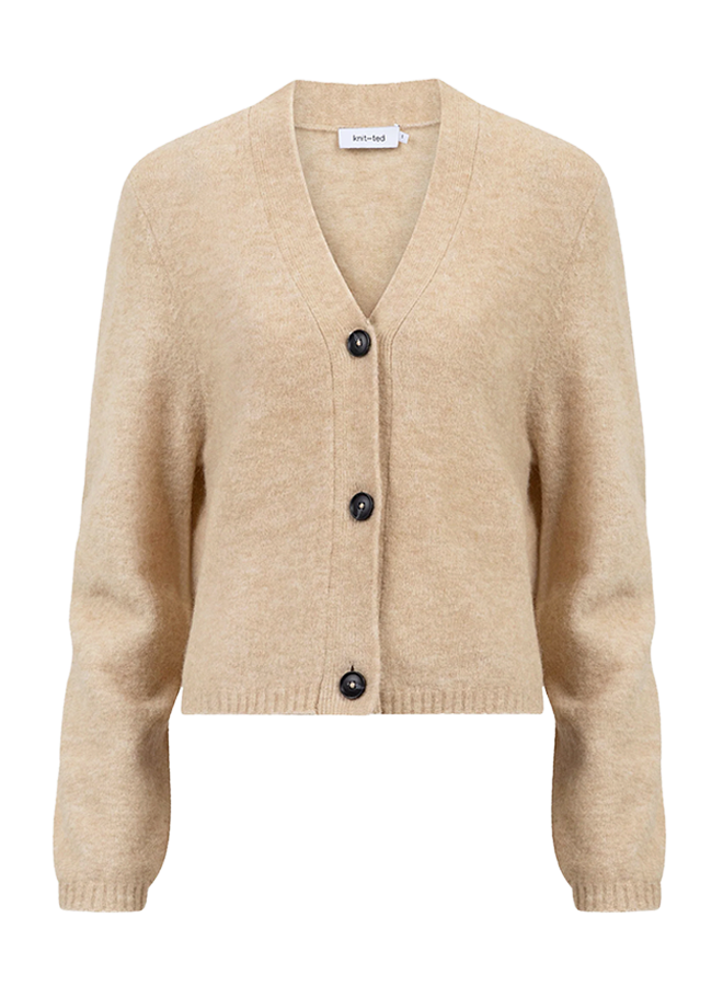 Ariel Cardigan Sand Knit-Ted