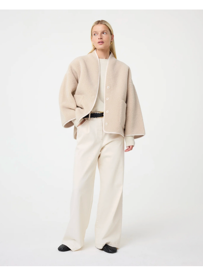 Joko Jacket Creme Knit-Ted