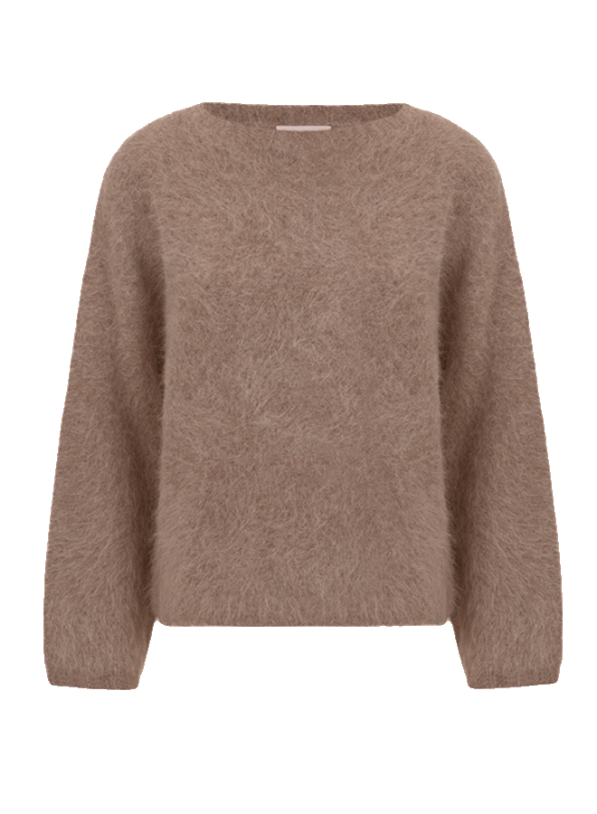 Amalia Pullover Mocca Knit-Ted