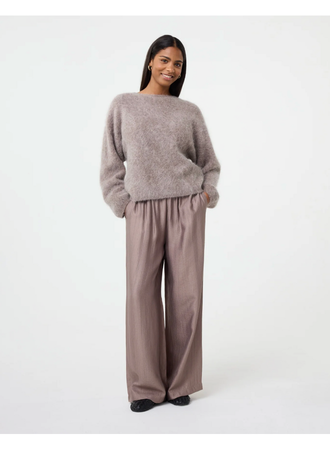 Amalia Pullover Mocca Knit-Ted