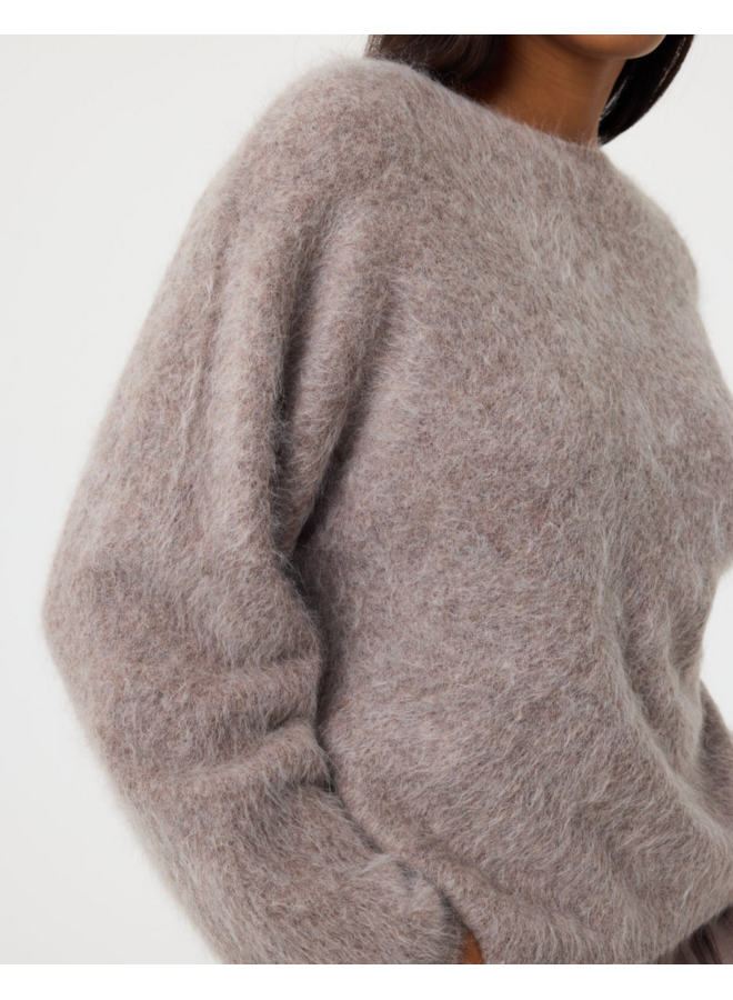 Amalia Pullover Mocca Knit-Ted