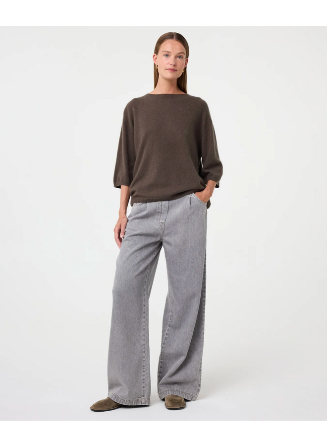 Lily Pullover Brown Knit-Ted