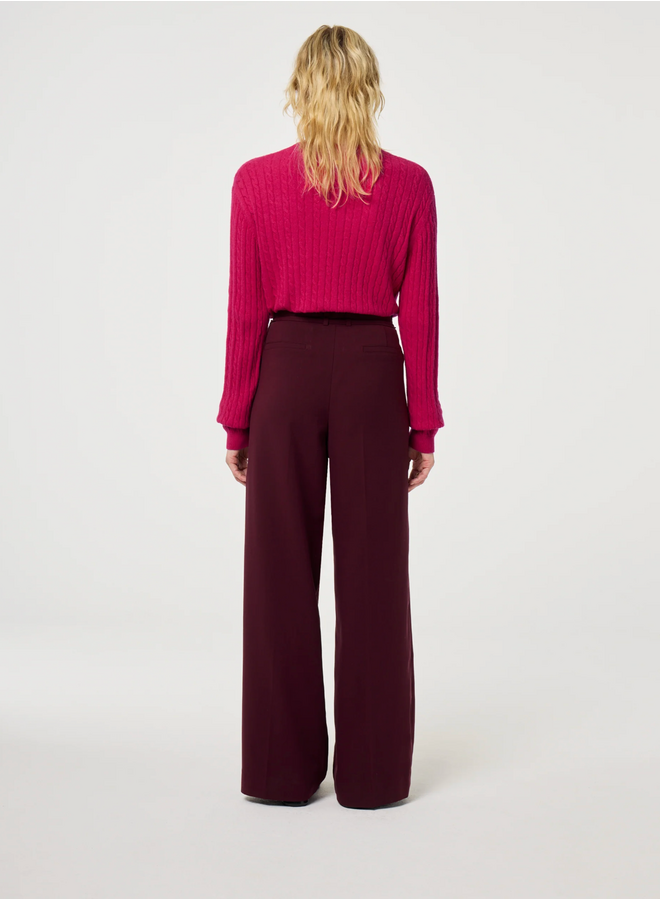 Nelsan Trousers Deep Burgundy Fabienne Chapot