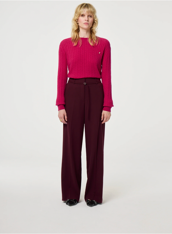 Nelsan Trousers Deep Burgundy Fabienne Chapot